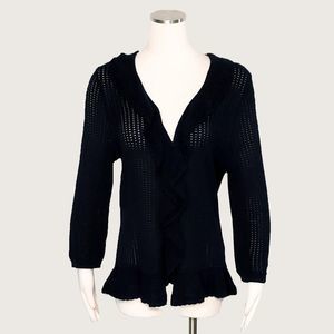 Chaps Mesh Cardigan